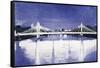 Albert Bridge (After Painting)-Isabel Hutchison-Framed Stretched Canvas
