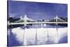 Albert Bridge (After Painting)-Isabel Hutchison-Stretched Canvas