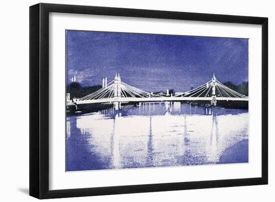 Albert Bridge (After Painting)-Isabel Hutchison-Framed Giclee Print