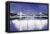 Albert Bridge (After Painting)-Isabel Hutchison-Framed Stretched Canvas