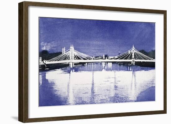 Albert Bridge (After Painting)-Isabel Hutchison-Framed Giclee Print