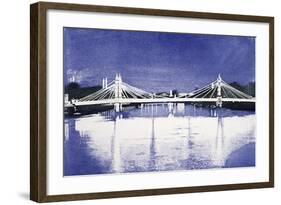 Albert Bridge (After Painting)-Isabel Hutchison-Framed Giclee Print