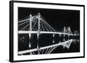 Albert Bridge At Night-Bill Philip-Framed Giclee Print