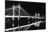 Albert Bridge At Night-Bill Philip-Mounted Giclee Print