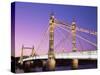 Albert Bridge, Chelsea, London, England-Steve Vidler-Stretched Canvas