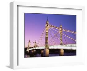 Albert Bridge, Chelsea, London, England-Steve Vidler-Framed Photographic Print