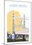Albert Bridge - Dave Thompson Contemporary Travel Print-Dave Thompson-Mounted Giclee Print