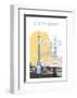 Albert Bridge - Dave Thompson Contemporary Travel Print-Dave Thompson-Framed Giclee Print