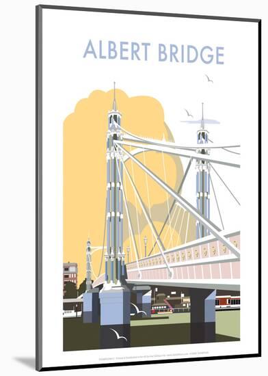 Albert Bridge - Dave Thompson Contemporary Travel Print-Dave Thompson-Mounted Giclee Print