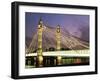 Albert Bridge, London, England, United Kingdom-Nick Wood-Framed Photographic Print