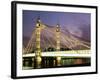 Albert Bridge, London, England, United Kingdom-Nick Wood-Framed Photographic Print