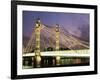 Albert Bridge, London, England, United Kingdom-Nick Wood-Framed Photographic Print