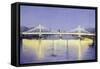 Albert Bridge (Twilight)-Isabel Hutchison-Framed Stretched Canvas