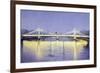 Albert Bridge (Twilight)-Isabel Hutchison-Framed Giclee Print