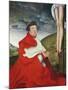 Albert, Cardinal Elector of Mainz at the Foot of the Cross (Detail of 244970)-Lucas Cranach the Elder-Mounted Giclee Print