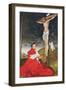 Albert, Cardinal Elector of Mainz at the Foot of the Cross-Lucas Cranach the Elder-Framed Giclee Print