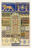 Assyrian Style, Plate XVII, Polychrome Ornament, Engraved by Dufour and Lebreton, Pub.Paris, 1869-Albert Charles August Racinet-Giclee Print