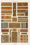 Indian Decoration, Plate Xix from 'Polychrome Ornament', Engraved by F. Durin, Published Paris 1869-Albert Charles August Racinet-Giclee Print