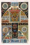 Renaissance Style Plate from Polychrome Ornament, Engraved by F. Durin, c.1869-Albert Charles August Racinet-Giclee Print