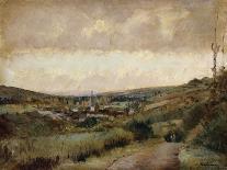 View of Vetheuil, Sunset, 1897-Albert-Charles Lebourg-Giclee Print