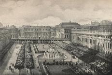 View of the Palais-Royal in 1834, 1915-Albert Delton-Framed Stretched Canvas