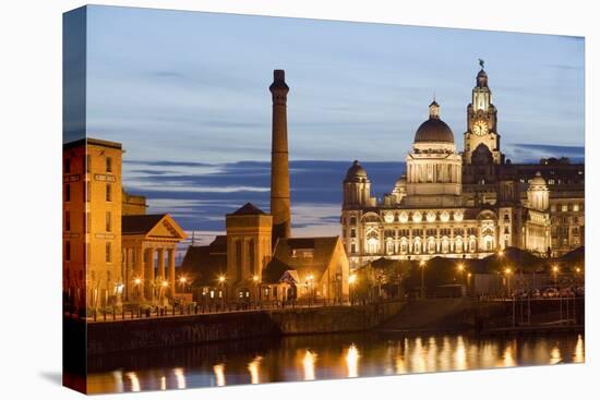 Albert Dock and Port of Liverpool Building-Massimo Borchi-Stretched Canvas