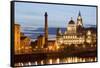 Albert Dock and Port of Liverpool Building-Massimo Borchi-Framed Stretched Canvas