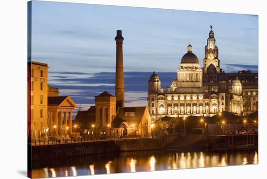 Albert Dock and Port of Liverpool Building-Massimo Borchi-Stretched Canvas