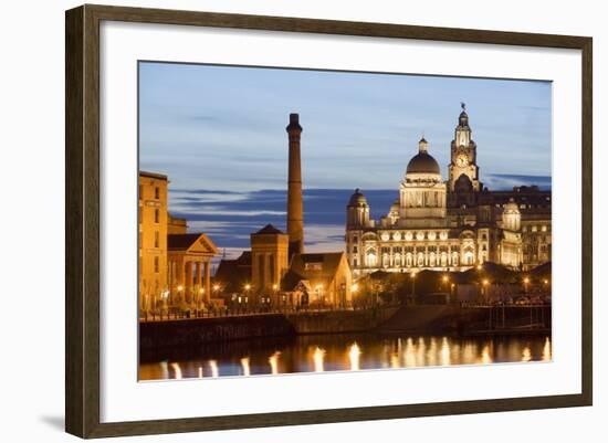 Albert Dock and Port of Liverpool Building-Massimo Borchi-Framed Photographic Print