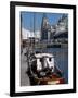 Albert Dock, with View of the Three Graces Behind, Liverpool, Merseyside-Ethel Davies-Framed Photographic Print