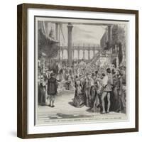 Albert Durer in Venice, Mosque Performed by the Artists' Club at the Town Hall, Dusseldorf-null-Framed Giclee Print