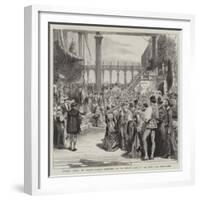 Albert Durer in Venice, Mosque Performed by the Artists' Club at the Town Hall, Dusseldorf-null-Framed Giclee Print