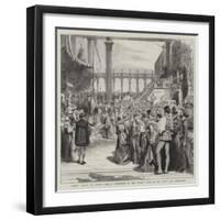 Albert Durer in Venice, Mosque Performed by the Artists' Club at the Town Hall, Dusseldorf-null-Framed Giclee Print