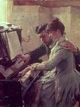 At the Piano-Albert Edelfelt-Framed Giclee Print