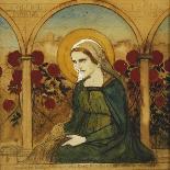 The Virgin Mary in the Rosegarden; Jungfru Maria I Rosengard-Albert Edelfelt-Giclee Print