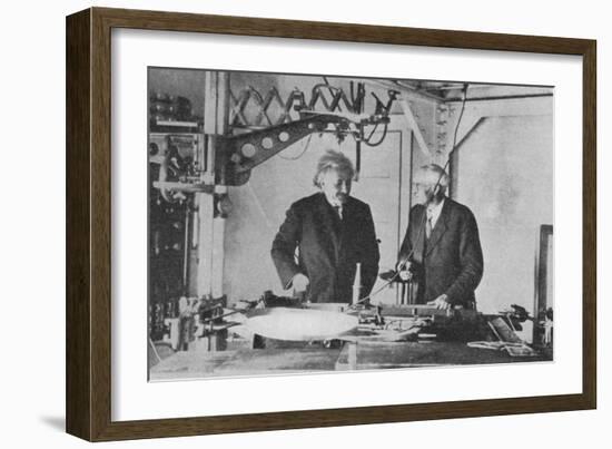 Albert Einstein (1879-195) at Mount Wilson Observatory-null-Framed Giclee Print