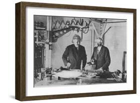 Albert Einstein (1879-195) at Mount Wilson Observatory-null-Framed Giclee Print