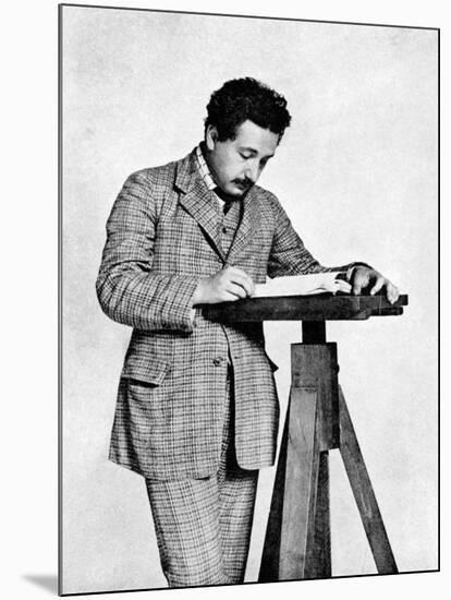 Albert Einstein (1879-195), German-Swiss Mathematician and Theoretical Physicist, 1905-null-Mounted Giclee Print