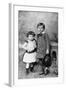 Albert Einstein, (1879-195), Theoretical Physicist, and His Sister Maja as Small Children, 1880S-null-Framed Giclee Print