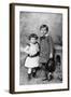 Albert Einstein, (1879-195), Theoretical Physicist, and His Sister Maja as Small Children, 1880S-null-Framed Giclee Print