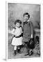 Albert Einstein, (1879-195), Theoretical Physicist, and His Sister Maja as Small Children, 1880S-null-Framed Giclee Print