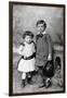 Albert Einstein, (1879-195), Theoretical Physicist, and His Sister Maja as Small Children, 1880S-null-Framed Giclee Print