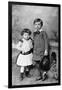 Albert Einstein, (1879-195), Theoretical Physicist, and His Sister Maja as Small Children, 1880S-null-Framed Giclee Print