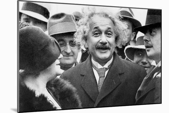 Albert Einstein (1879-1955) Physician Author of the Relative Theory and His 2nd Wife Elsa Lowenthal-null-Mounted Photo