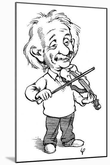 Albert Einstein (1879-1955)-null-Mounted Giclee Print