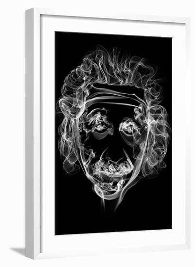 Albert Einstein 2-Octavian Mielu-Framed Art Print