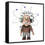 Albert Einstein, Artwork-Friedrich Saurer-Framed Stretched Canvas