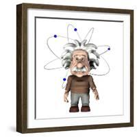 Albert Einstein, Artwork-Friedrich Saurer-Framed Photographic Print