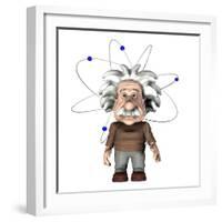 Albert Einstein, Artwork-Friedrich Saurer-Framed Photographic Print