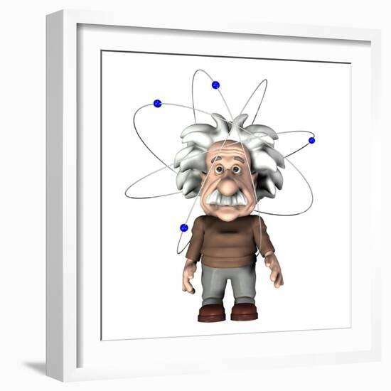 Albert Einstein, Artwork-Friedrich Saurer-Framed Photographic Print